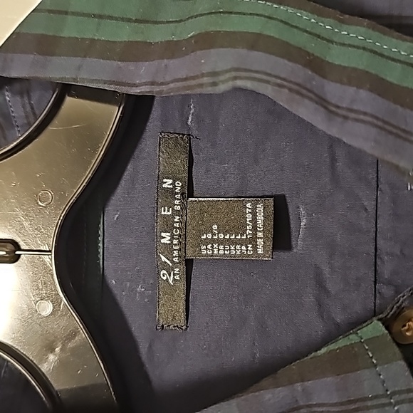 FOREVER21 Men's tartan button down dress shirt - Picture 3 of 5